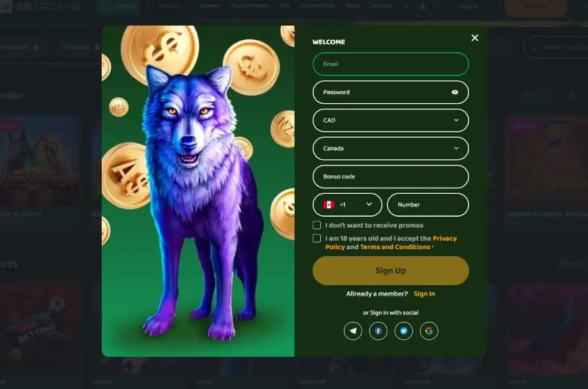 50crowns casino new player login