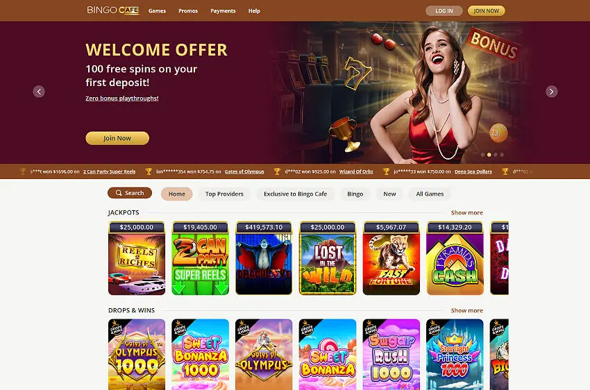 bingocafe casino welcome bonus