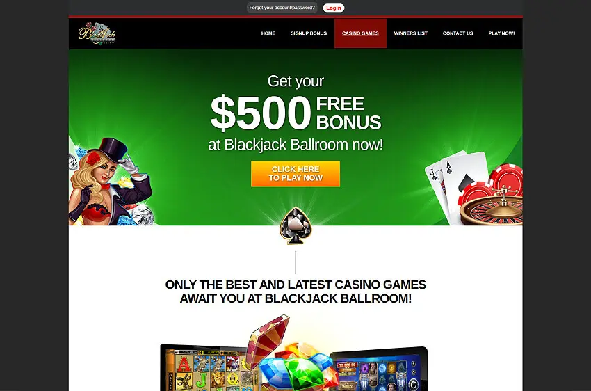 blackjack ballroom casino welcome bonus