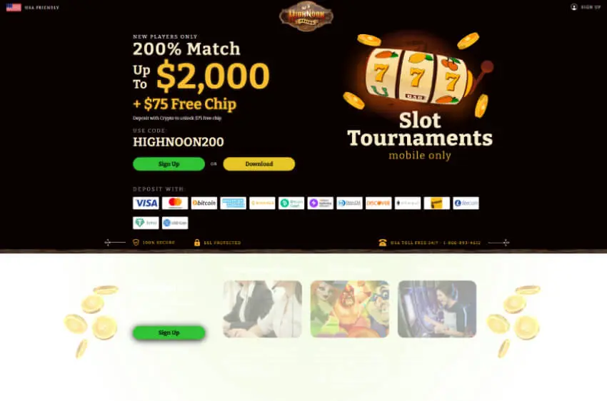 high noon casino welcome bonus