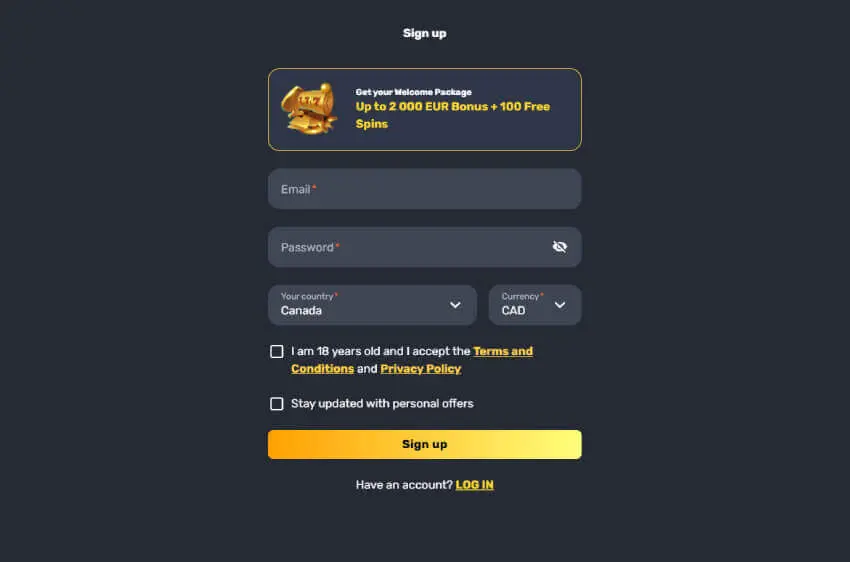 rocket play casino new player login