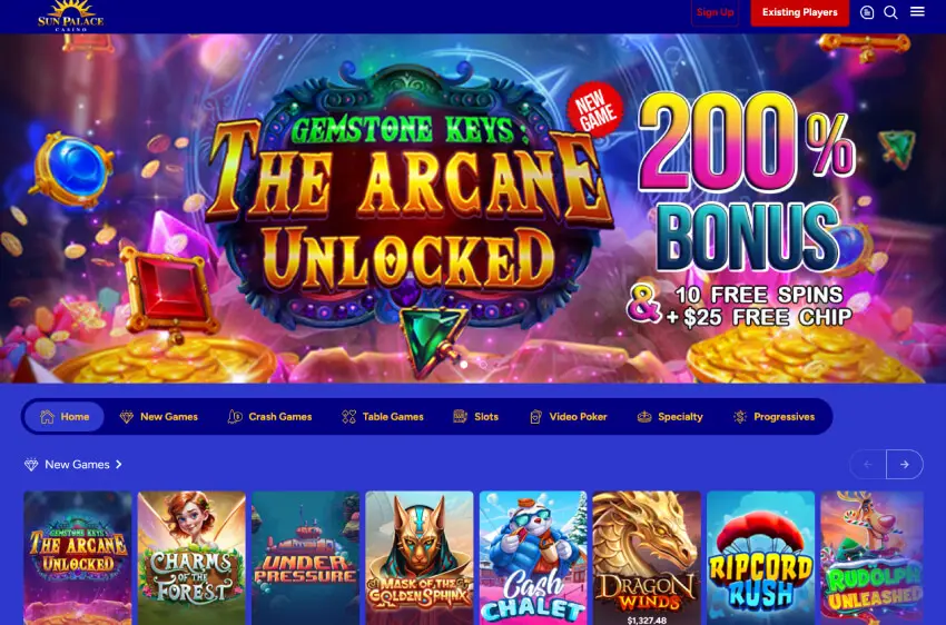 sun palace casino welcome bonus