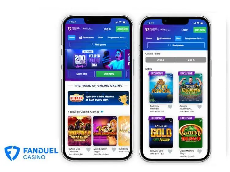 fanduel casino screenshots