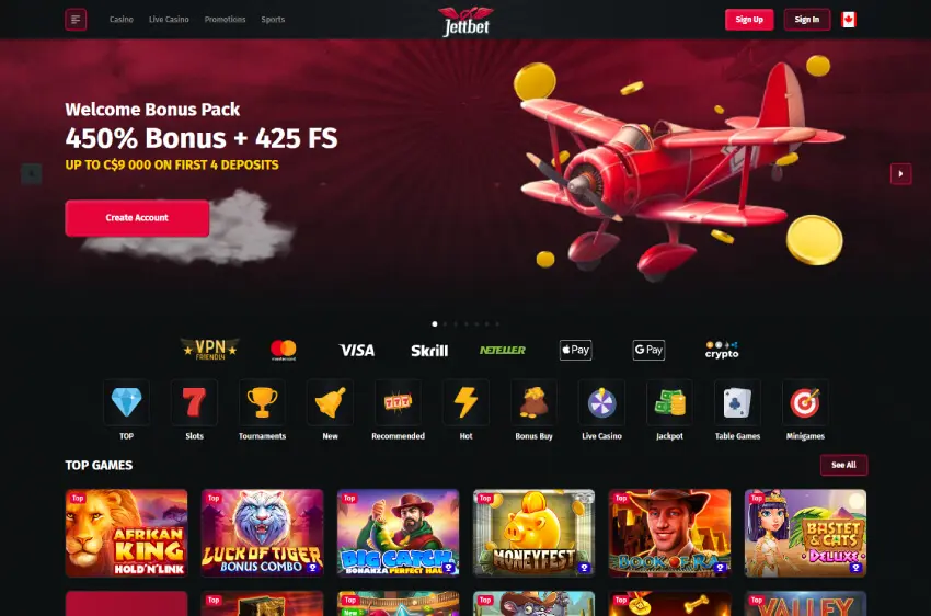 jettbet casino welcome bonus