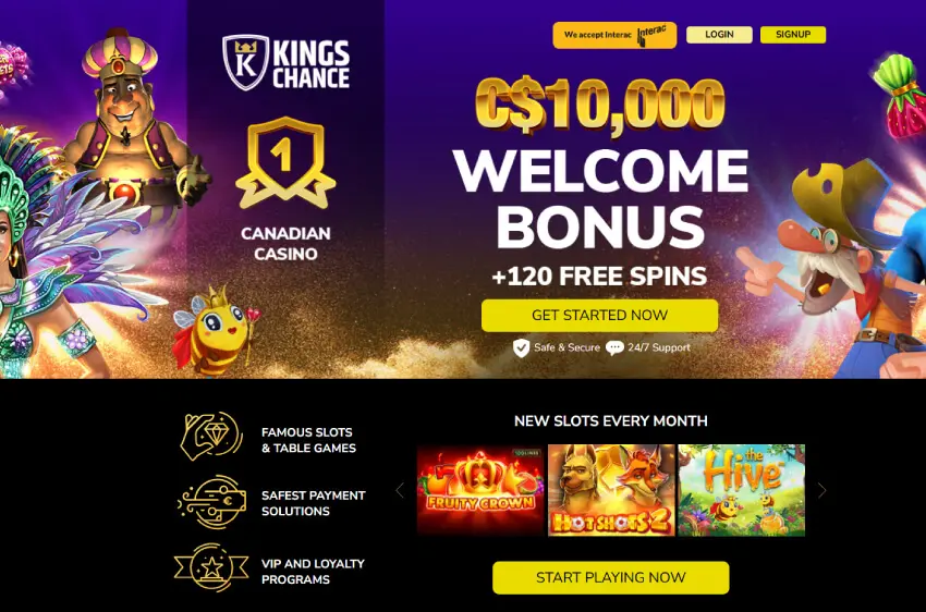 kings chance casino welcome bonus