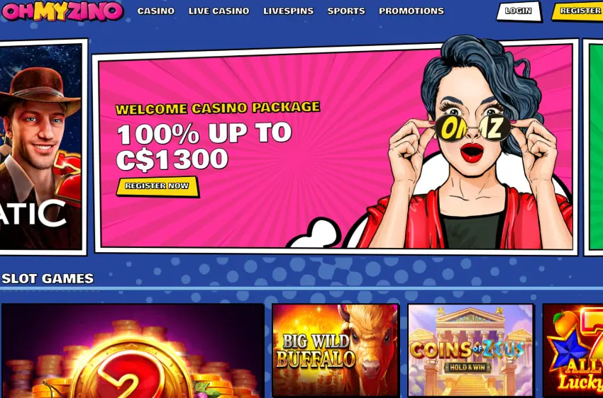 ohmyzino casino welcome bonus