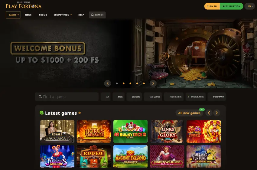 play fortuna casino welcome bonus