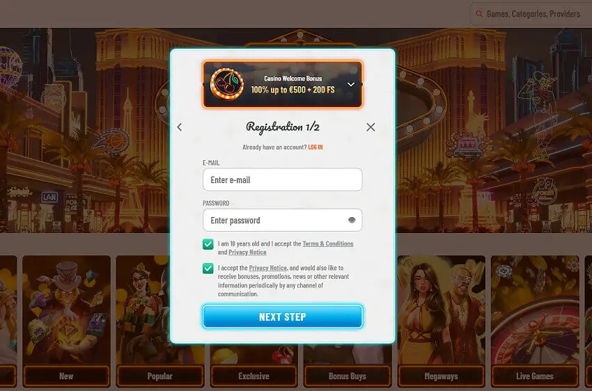 spin247 casino new player login
