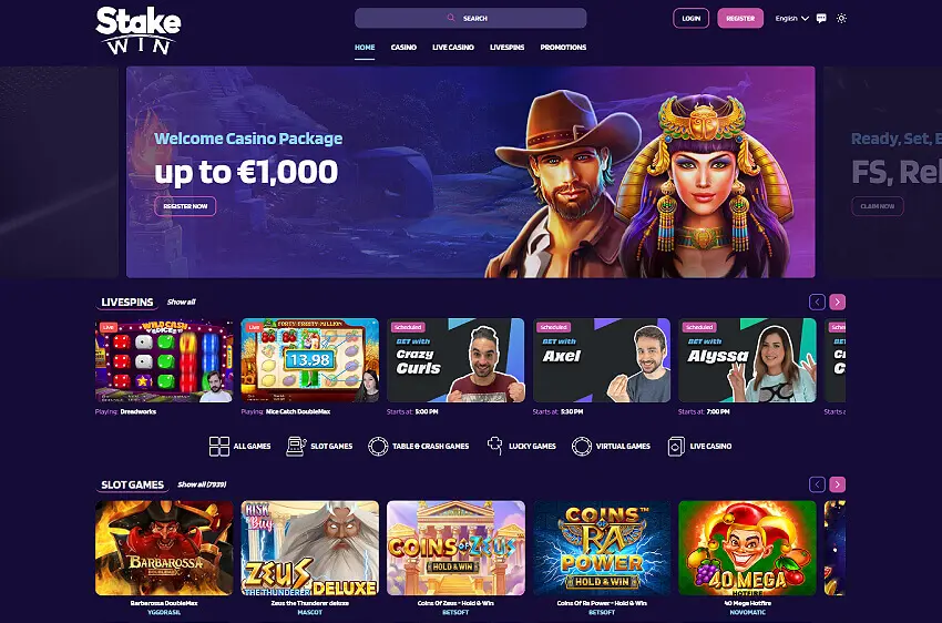 stakewin casino welcome bonus