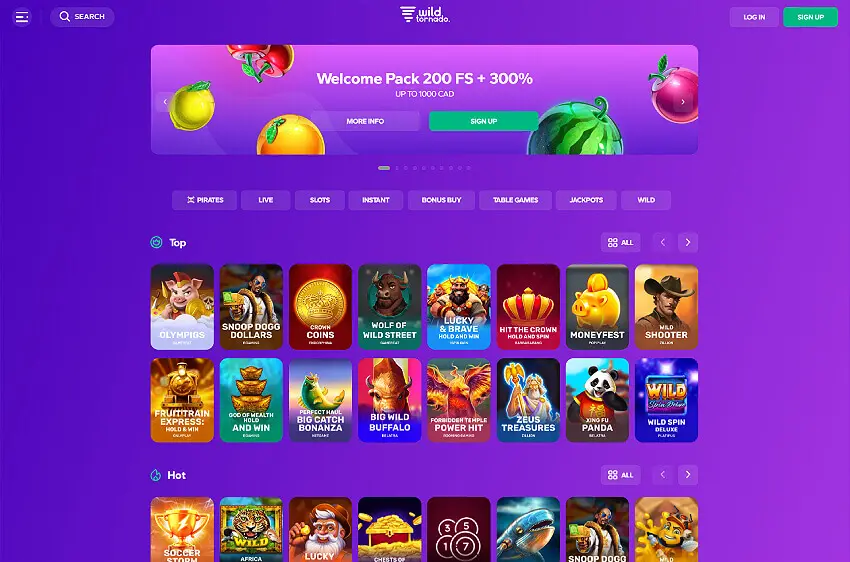 wildtornado casino welcome bonus