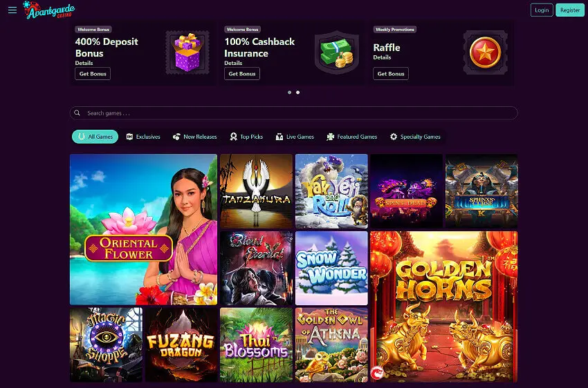 avantgarde casino welcome bonus