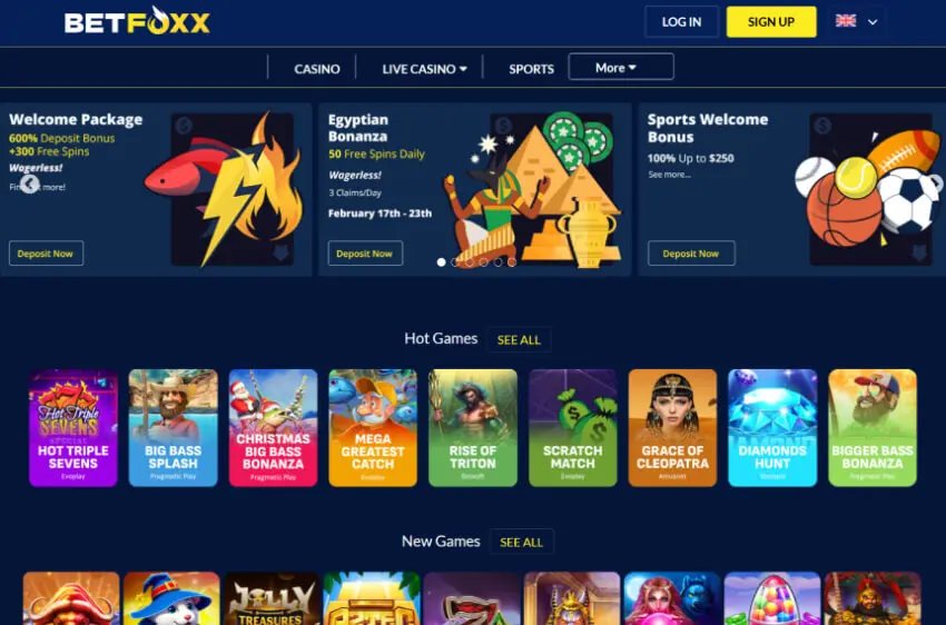 betfoxx casino welcome bonus