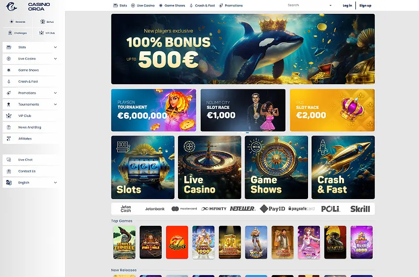 casino orca welcome bonus