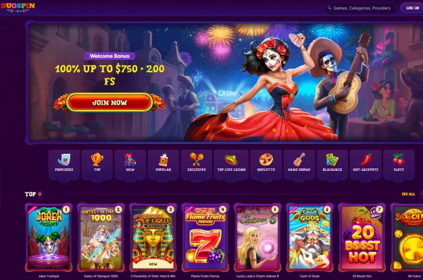 duospin casino welcome bonus