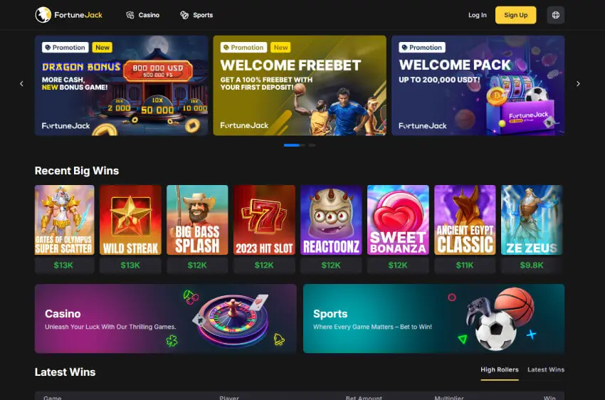 fortunejack casino welcome bonus