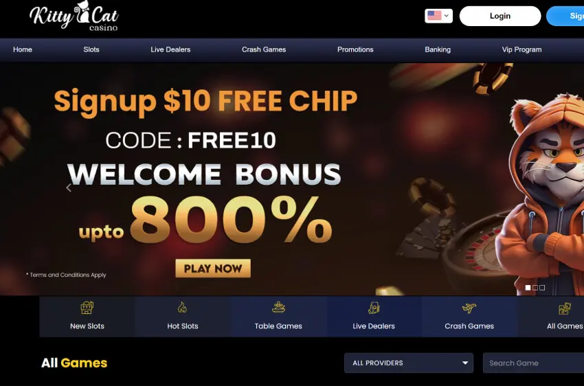 kittycat casino welcome bonus