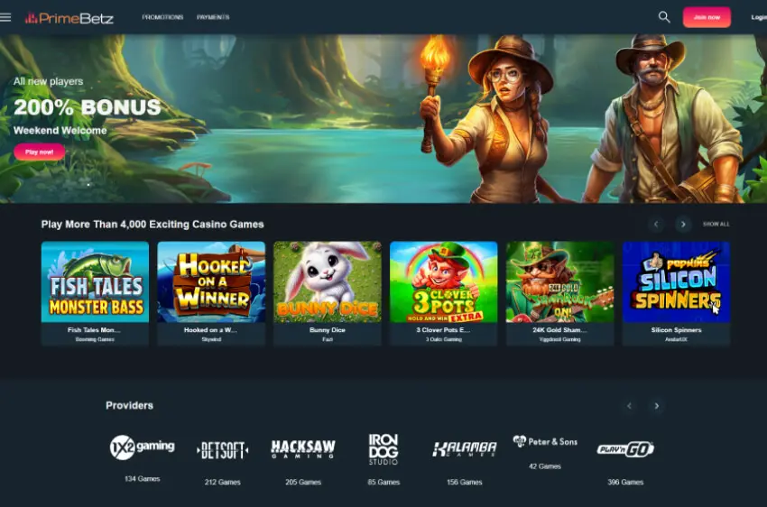 primebetz casino welcome bonus