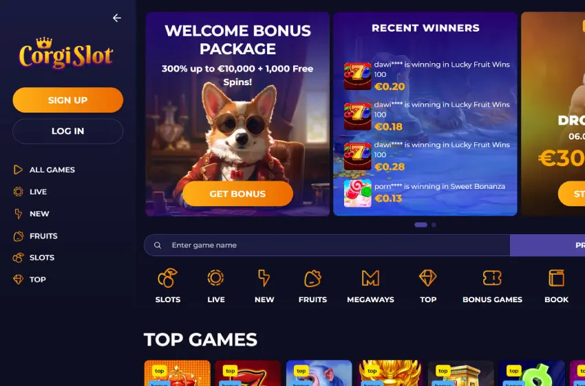 corgislot casino welcome bonus