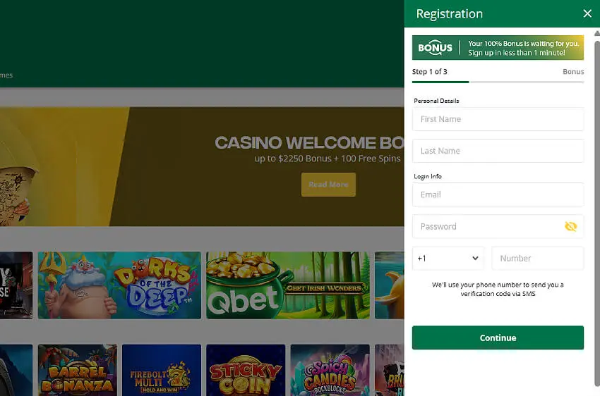 qbet casino new player login