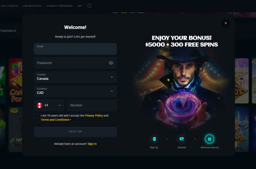 spinsup casino new player login