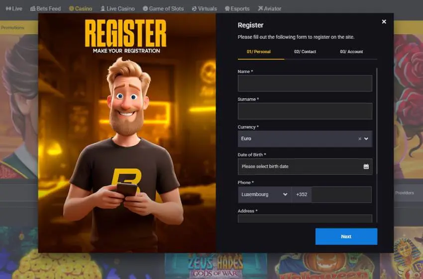 betflash24 casino new player login