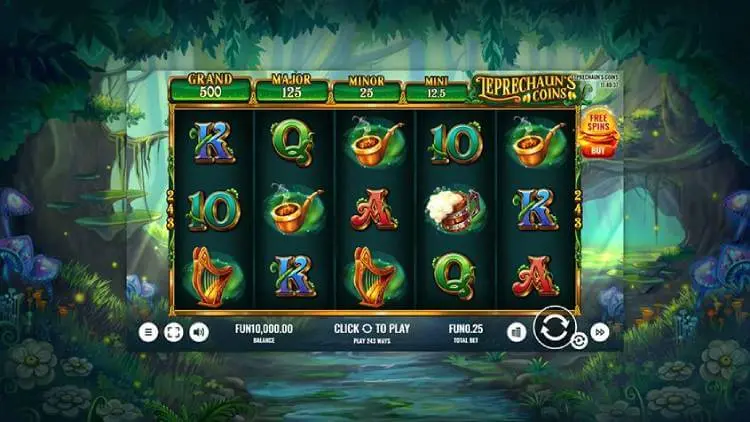 Leprechaun's coins slot