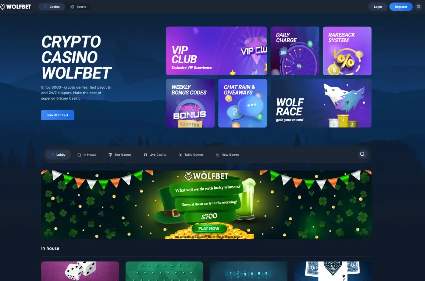 wolfbet casino welcome bonus