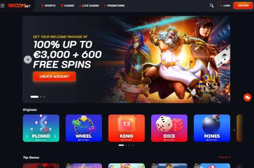 woom.bet casino welcome bonus