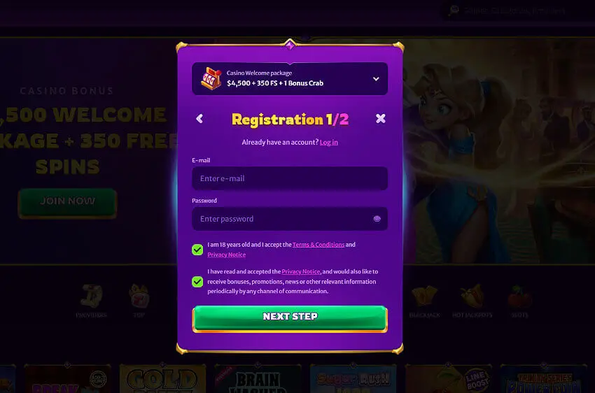 midasluck casino new player login