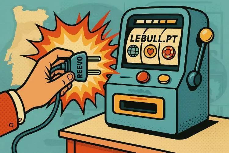 Retro pop art illustration of a hand plugging in a power cord to a classic slot machine, symbolizing a strategic iGaming partnership.