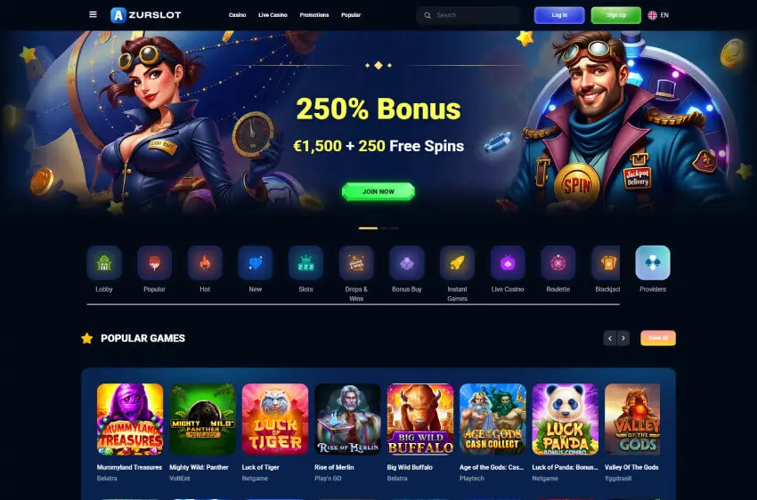 azureslot casino welcome bonus