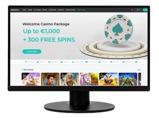 Spinoli Casino desktop screenshot
