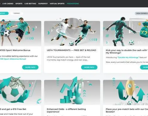 Spinoli sportsbook promotions screenshot