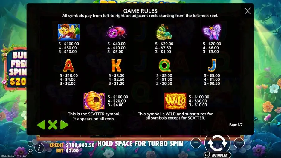 3 Buzzing Wilds Slot Game Rules