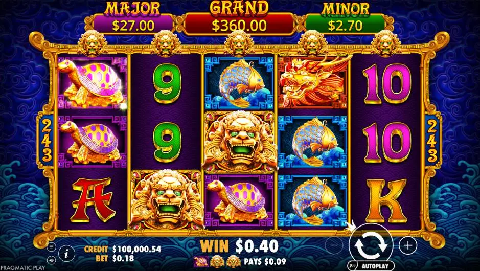 5 Lions Gold Slot Lions Design