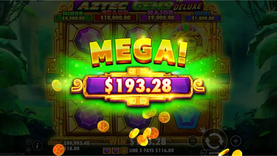 Aztec Gems Deluxe Slot Mega Win