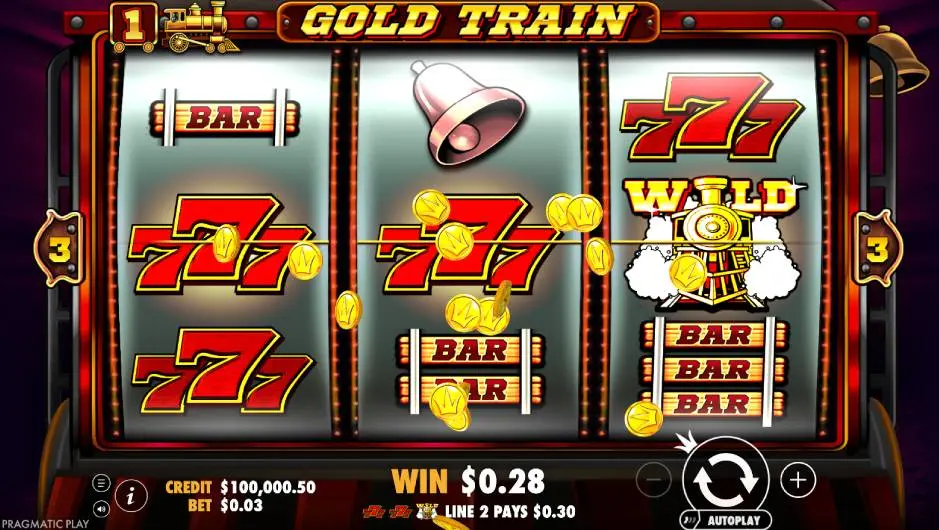 Gold Train Slot Scatter Win