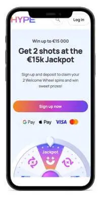 HypeKasino mobile screenshot