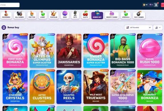 Safe Casino bonus games screenshot