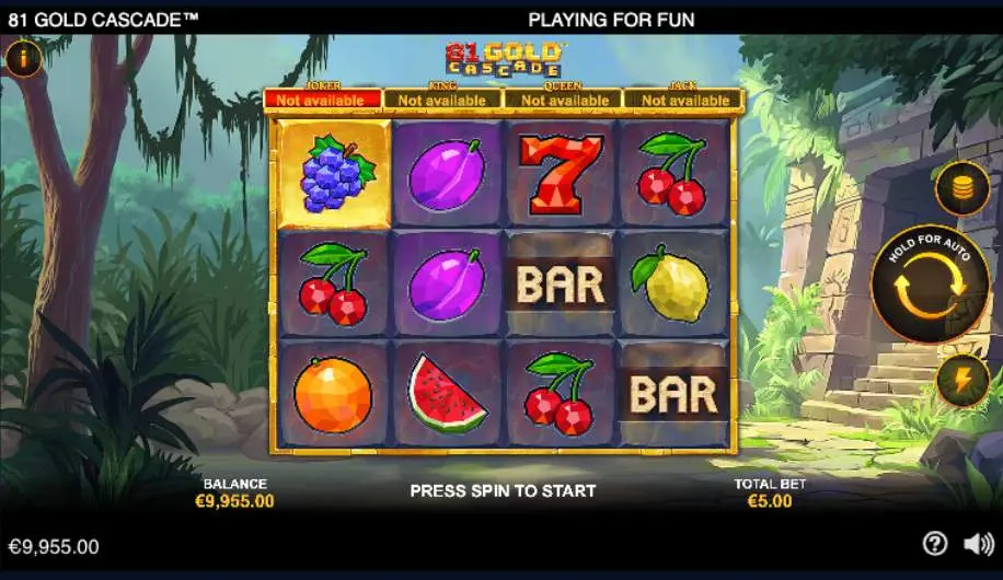 81 Cascade Gold Slot Symbols image