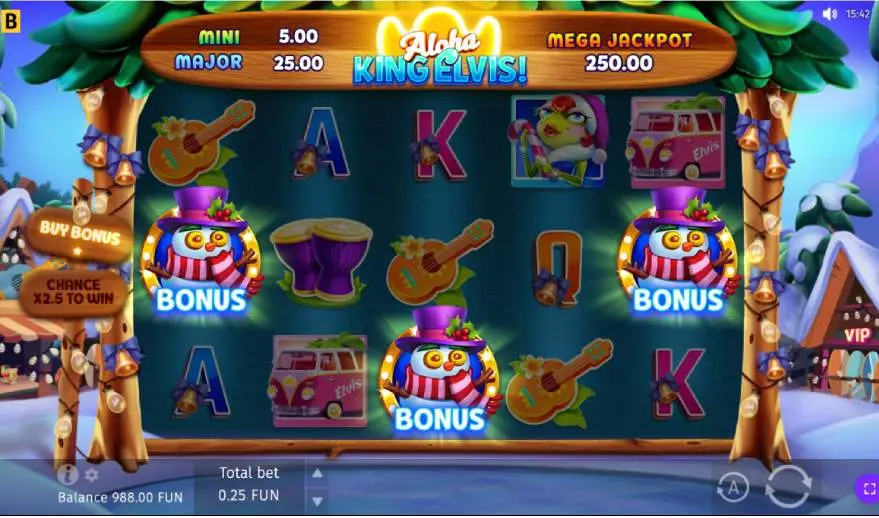 Aloha King Elvis Slot Bonus symbols image