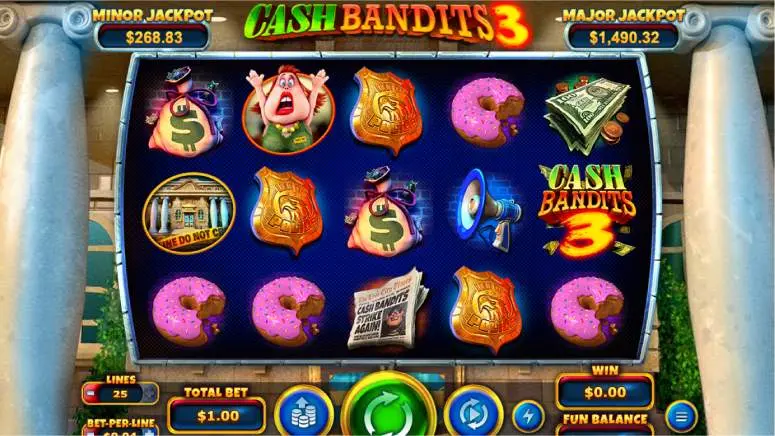 Cash Bandits 3 Slot Symbols screenshot