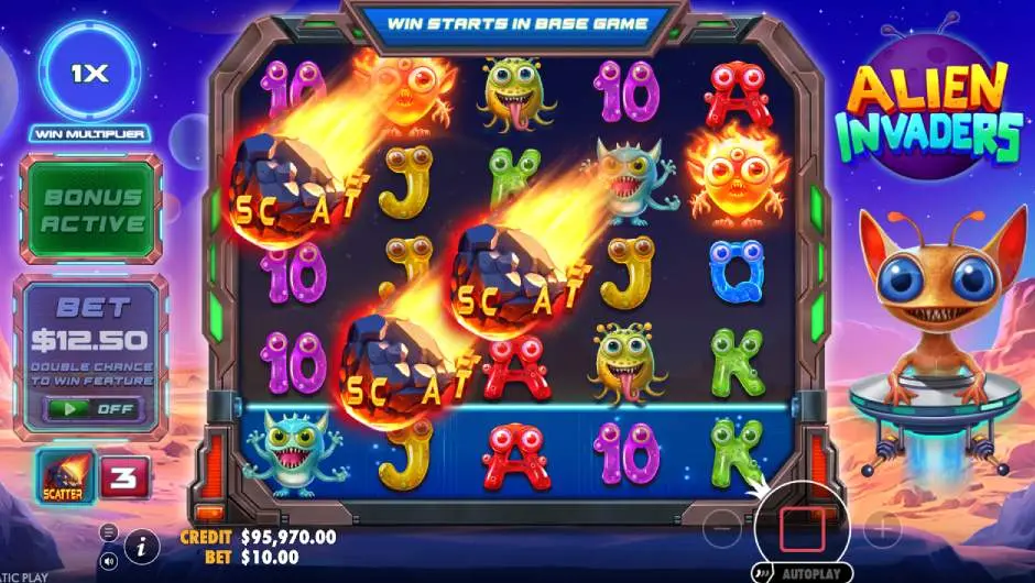 Alien Invaders Slot Free Spins Trigger